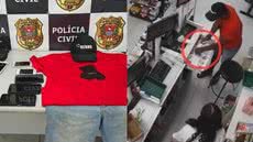 Investigadores da Polícia Civil agem rapidamente e prendem homem que aterrorizava farmácias em Peruíbe, esclarecendo dois assaltos - Foto: Divulgação/ Polícia Civil