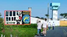 A Polícia Militar frustrou a entrada de celulares no CPP de Mongaguá durante operação de retorno da saída temporária - Foto: Divulgação/ 29° BPMI