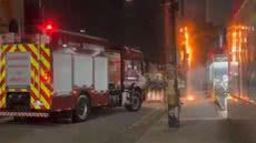 Um curto-circuito na fiação elétrica gerou momentos de tensão no Boqueirão - Imagem: Reprodução