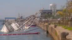 A APS busca restaurar a normalidade no cais e preservar o legado histórico do Prof. W. Besnard após o resgate - Foto: Reprodução