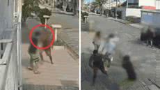 Fernando Medeiros dos Santos, de 35 anos, foi preso após atacar mãe e filho em Peruíbe, gerando indignação na comunidade local - Foto: Reprodução