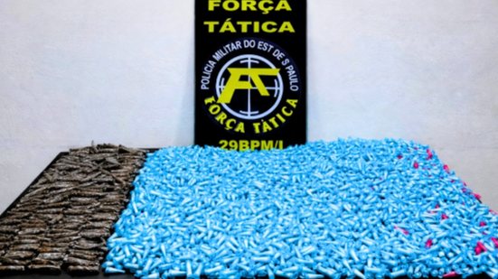 Força Tática do 29º BPM/I realiza operação de alto impacto e prende homem procurado por roubo em Mongaguá - Foto: Divulgação/ 29° BPMI