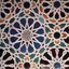 Painel geométrico islâmico - Alhambra, Granada - Foto: Reprodução