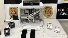 Polícia Civil cumpre mandados de busca e apreensão em Guarujá para desarticular esquema de estelionato eletrônico - Foto: Divulgação/ Polícia Civil