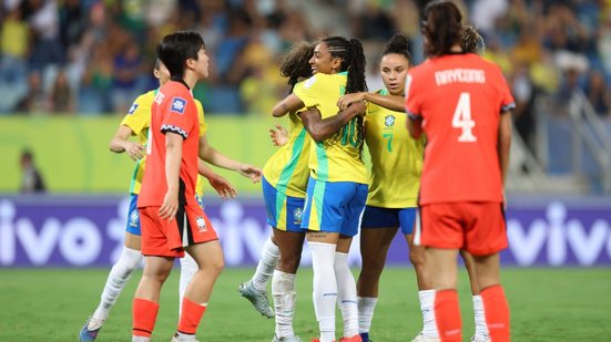 Ary Borges, Ludmila, Dudinha, Kerolin e Tainá Maranhão marcaram na vitória - Foto: Lívia Villas Boas / CBF