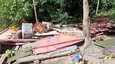 Fiscalização da Polícia Militar Ambiental expõe um quartel-general do tráfico, com câmeras e esconderijos na mata - Foto: Reprodução