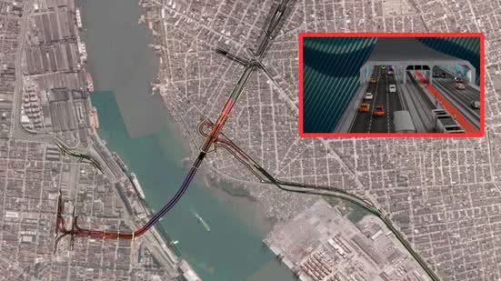 Financiamento de 2,5 bilhões de reais garante avanço do túnel entre Santos e Guarujá