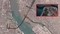 Assinatura do financiamento marca avanço no projeto do túnel imerso entre Santos e Guarujá, com investimento total de R$ 6,8 bilhões - Imagem: Reprodução