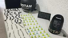 A Guarda Civil Municipal encontrou um grande estoque de drogas escondido em um bueiro durante ronda em São Vicente, após movimentação suspeita - Foto: Divulgação/ Prefeitura de São Vicente