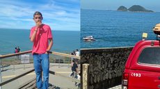 Após escorregarem nas rochas, um jovem de 15 anos permanece desaparecido, enquanto a amiga foi resgatada com ferimentos leves - Foto: Reprodução