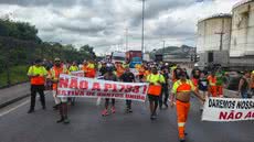 Estivadores realizam protesto de 12 horas contra mudanças na legislação portuária, seguindo cronograma de mobilizações semanais - Foto: Reprodução