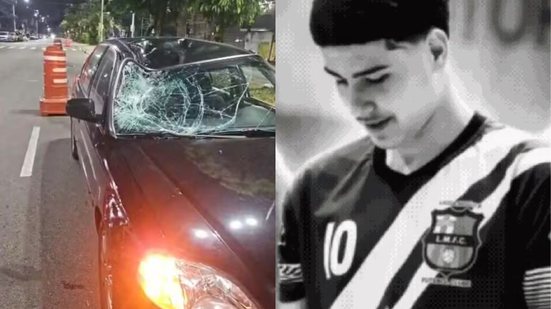 Acidente ocorreu na Avenida Afonso Pena, onde Kaíque aguardava para atravessar a rua com amigos - Imagem: Reprodução