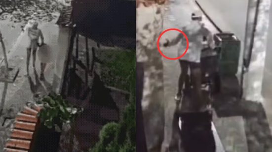 Imagens mostram mulher agredindo menina em carrinho - Foto: Reprodução