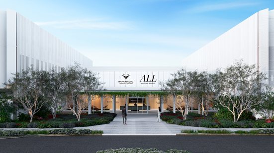 Rafa Nadal Tennis Center em Porto Belo terá capacidade para 700 alunos e será a maior unidade da rede no mundo - Imagem: Divulgação