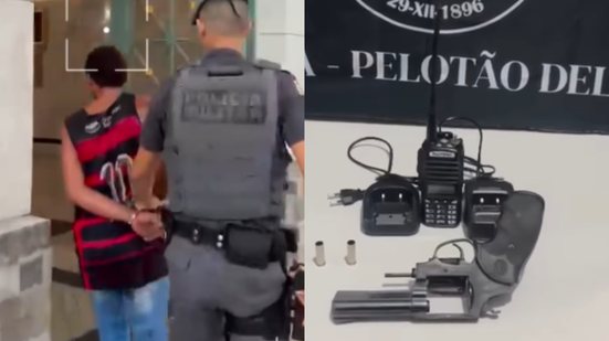 A operação resultou na prisão de um homem que monitorava a movimentação policial em um ponto estratégico do Morro São Bento - Foto: Divulgação/ 6° BPMI