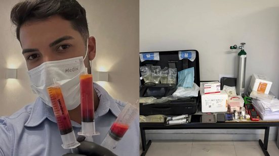 Matheus Ricardo foi preso por realizar lipoaspirações sem formação adequada em cidades da Baixada Santista - Foto: Divulgação/ Polícia Civil