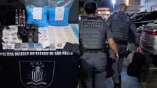 Incursão do 6º BPM/I resulta em apreensão de drogas e equipamentos no Morro José Menino, em Santos - Foto: Divulgação/ 6° BPMI