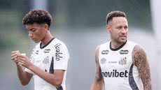 Após desentendimento em treino, Neymar e Robinho Jr. enfrentam sindicância interna no Santos - Foto: Raul Baretta/ Santos FC