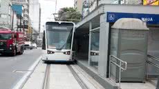A expansão do VLT promete melhorar a mobilidade urbana em Santos, oferecendo uma alternativa moderna e sustentável para o transporte - Foto: Divulgação/ Prefeitura de Santos
