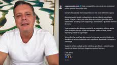 Rogério Santos comunica afastamento temporário para tratamento de câncer cervical e garante acompanhamento remoto das ações da prefeitura - Foto: Reprodução/ Instagram