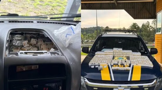 Uma fiscalização rotineira resultou na prisão de um casal e na apreensão de remédios emagrecedores proibidos pela Anvisa - Foto: Divulgação / Polícia Rodoviária Federal