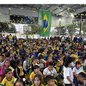 Reação em coro das crianças do bairro Náutica III viralizou na internet - Imagem: Divulgação / Prefeitura de São Vicente