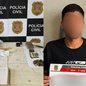 Suspeito de 27 anos foi autuado em flagrante por tráfico e associação, permanecendo à disposição do Poder Judiciário - Foto: Reprodução