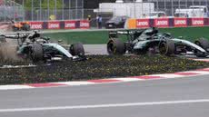 A intensa batalha entre Kimi Antonelli e George Russell marca o GP do Canadá, mas traz preocupações para a Mercedes - Foto: Mathieu Belanger/Reuters