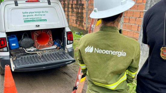 O desvio de eletricidade em Bertioga poderia abastecer 5.350 residências por um mês, segundo a Neoenergia Elektro - Foto: Neoenergia Elektro /Divulgação