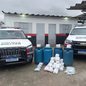 Após confronto, PM encontra 22 quilos de entorpecentes em tonéis plásticos enterrados em Bertioga, SP - Foto: Divulgação/ Polícia Militar