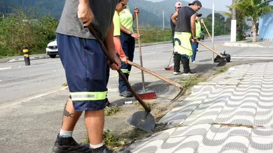 Mutirão de Zeladoria em Praia Grande recolheu mais de 42 mil quilos de resíduos - Foto: Divulgação/ Prefeitura de Praia Grande