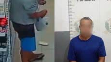 Análise de câmeras ajuda Polícia Civil a interceptar ladrão de farmácias em Santos - Imagem: Reprodução