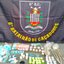Policiais encontram dinheiro e entorpecentes com o homem, que confessa o crime durante a abordagem - Foto: Divulgação/ 6° BPMI
