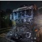 Engavetamento entre quatro carretas deixa motorista grave na Interligação Anchieta-Imigrantes - Imagem: Divulgação