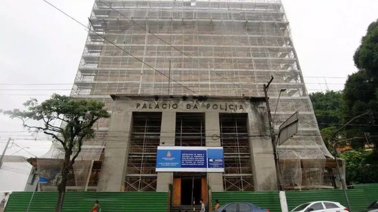 Prédio histórico do Palácio da Polícia no Centro de Santos é totalmente revitalizado pelo Estado - Foto: Vanessa Rodrigues