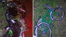 O ciclista, que sofreu lesões graves, foi transferido para a UTI do Hospital Regional de Registro após o acidente ocorrido no último domingo - Foto: PMRV