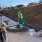 Solução técnica sustentável evita impactos urbanos e promove a estabilização do solo na antiga área de descarte - Foto: Divulgação/ Prefeitura de Santos
