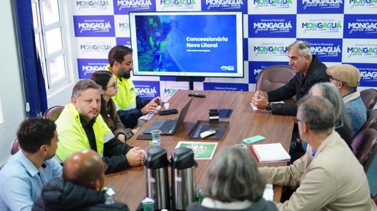 Prefeitura de Mongaguá barra início de obras da Concessionária Novo Litoral na SP-055 - Imagem: Divulgação