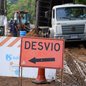 A Sabesp iniciou obras de modernização que afetam o trânsito em Praia Grande, com bloqueios totais e parciais até o dia 27 - Foto: Divulgação/ Prefeitura de Praia Grande