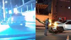 O acidente ocorreu na noite de sexta-feira, quando o motorista desmaiou, perdendo o controle do veículo e atingindo a estrutura - Foto: Reprodução/ Instagram/ @dan_driver_sp
