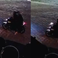 Imagens de câmeras mostram dois homens em motocicleta disparando contra o veículo de Nicoly Rios na madrugada desta terça-feira (23) - Foto: Reprodução