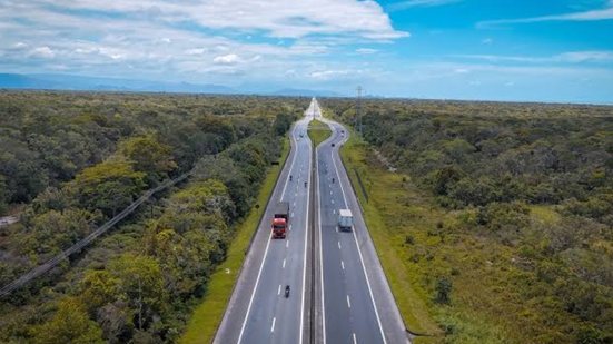 Concessionária anuncia R$ 260 milhões para construir 90 km de marginais na SP-055 - Imagem: Divulgação