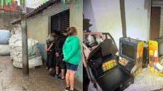 Fiscalização interdita depósito clandestino com celulares, cobre e cigarros em Santos - Imagem: Divulgação