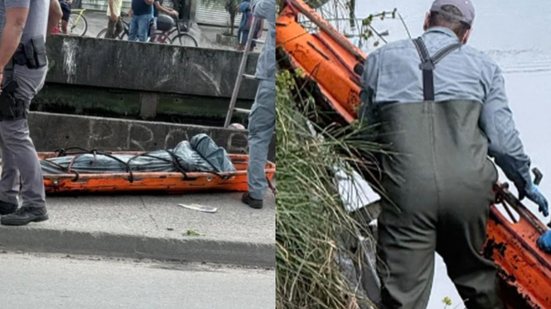 Corpo de homem é encontrado boiando em canal no bairro Anhanguera - Imagem: Divulgação