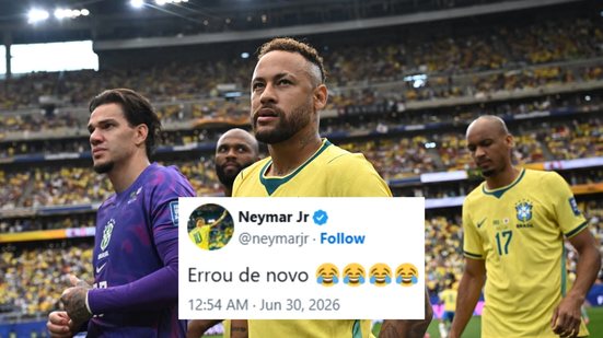 Neymar volta a rebater economista que previa queda do Brasil - Foto: Reuters / Redes Sociais