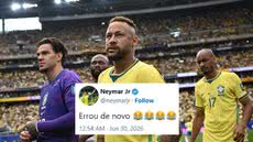 Neymar volta a rebater economista que previa queda do Brasil - Foto: Reuters / Redes Sociais