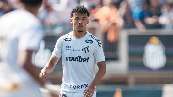 O jovem do Santos FC, Pepê Fermino, sofreu uma lesão muscular no bíceps femoral e já iniciou tratamento - Foto: Raul Baretta/ Santos FC