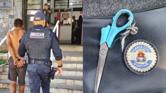 Uma vigilante foi ameaçada de morte por um homem armado com uma tesoura - Imagem: Divulgação