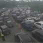 Com ventos de até 34 nós, a travessia foi interrompida, começando pelo canal Bertioga-Guarujá às 7h56 - Imagem: Reprodução