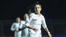 Eudimilla foi vendida ao Pachuca, marcando a maior transação da história do futebol feminino do Santos - Foto: Reinaldo Campos / Santos FC